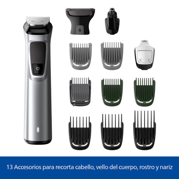MG7715 - 13 Accesorios para recorta cabello, vello del cuerpo, rostro y naríz