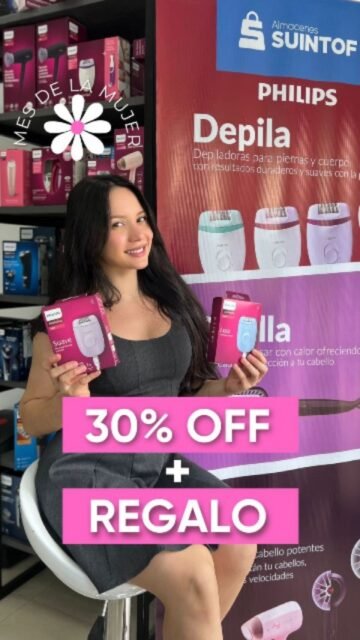 🌸 Marzo es para consentirte como te lo mereces 🌸
Este Mes de la Mujer celebra tu belleza, tu fuerza y tu esencia con algo que realmente vas a usar 💖

Aprovecha hasta 30% OFF + REGALO GRATIS 🎁
En toda la línea femenina Philips.

🛍️ Promoción válida hasta el 31 de marzo
Escríbenos por WhatsApp y te ayudamos a elegir la ideal para ti 📲 0989510117
🛒 Compra por WhatsApp, web o visítanos en tienda.
No dejes pasar esta oportunidad… ¡aprovecha ahora! 💕

#Suintof #MesDeLaMujer #PromociónMarzo #PhilipsFemenino #Descuentos